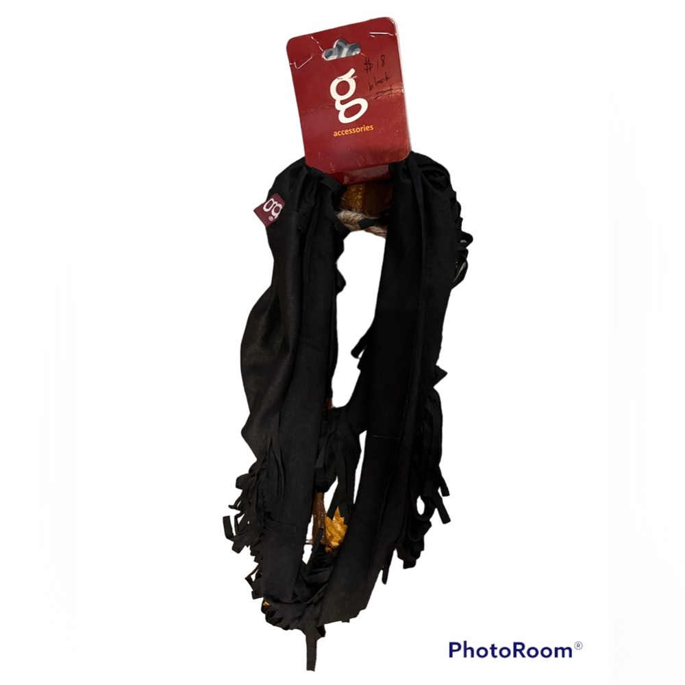 Black infinity scarf